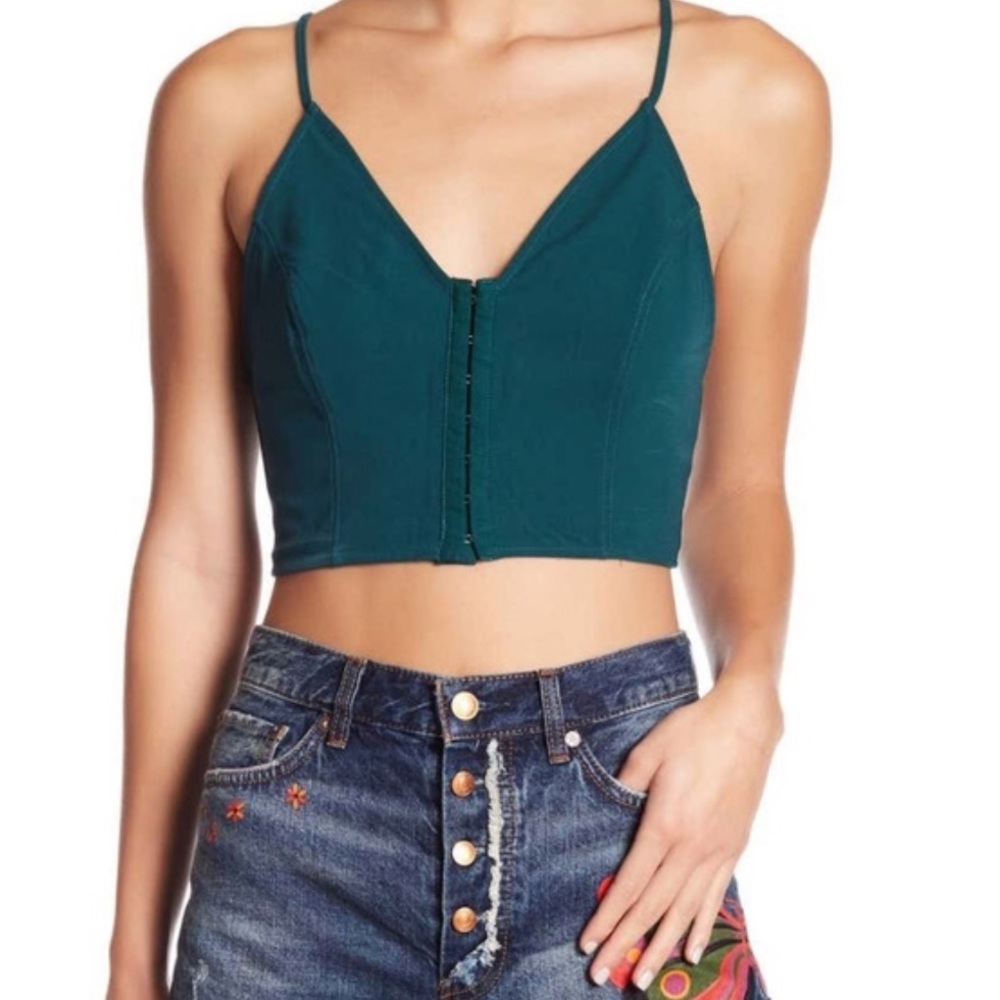 Free People Corset Style Crop Top